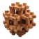 Japanese wooden puzzle sculpture by Sori Yanagi for Kumiki from the 1970s.
