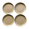 Flat stoneware plates