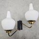 Mid-Century Modern wall lights attributed to Stilnovo 1950s