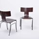 Pair of vintage Anziano dining chairs by John Hutton for Donghia