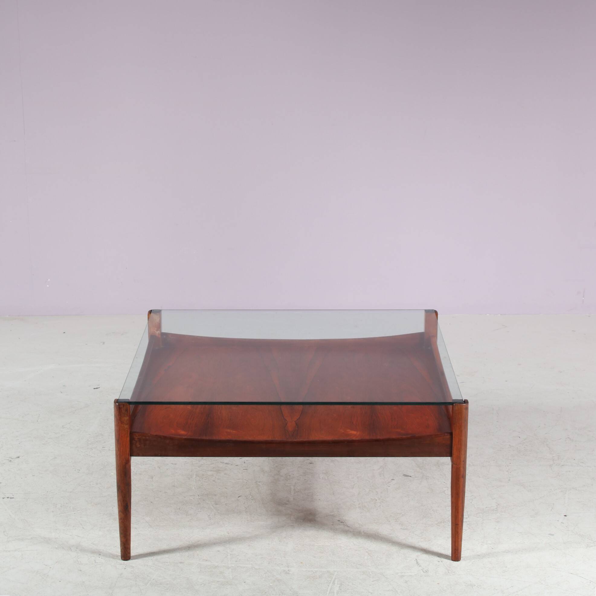 Elegant 1950s wooden coffee table from Denmark
