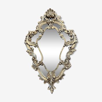Gilded wooden mirror in Louis XV style