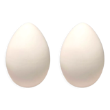 Murano glass egg lamps, 1970s, set of 2