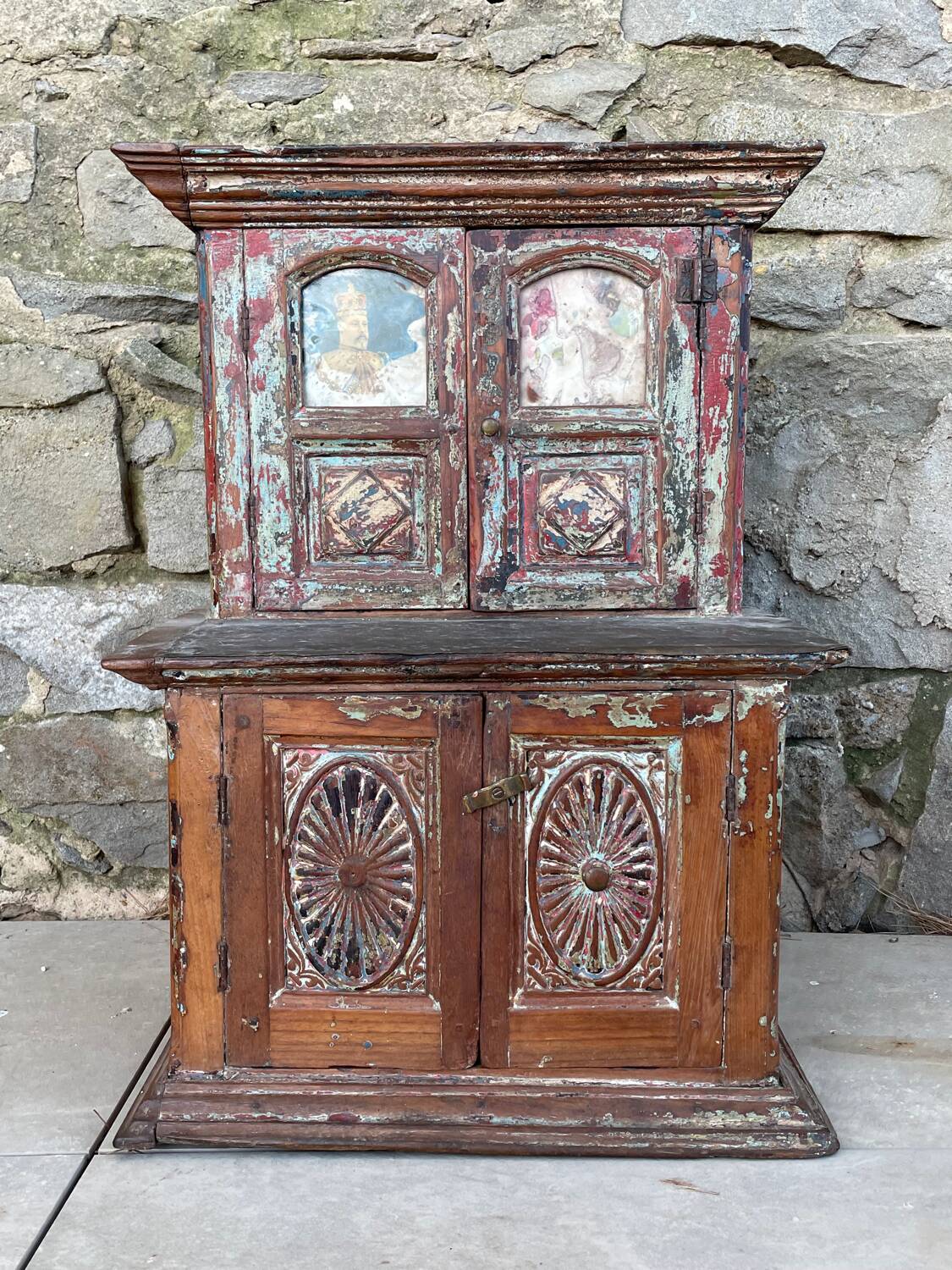 Nepalese furniture with photo of the king