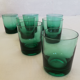8 verres verts