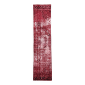 3x11 Shade Of Wine Red Handmade Turkish Vintage Runner Rug