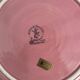 Soup tureen and bowl set with pink cabbage slip