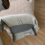 Pair of Napoleon III toad armchairs