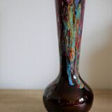 Vase Vallauris vintage Brown-rose