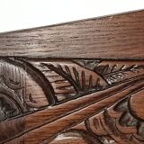 Mirror with 2 drawers solid oak. 50s