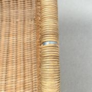 Set of 4 cantilever wicker chairs, attributed to Harvey Probber, USA, 1970s.