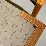 Large modernist plywood table, Memphis style, 1980s