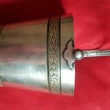Silver metal ice bucket
