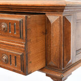 Flat walnut desk