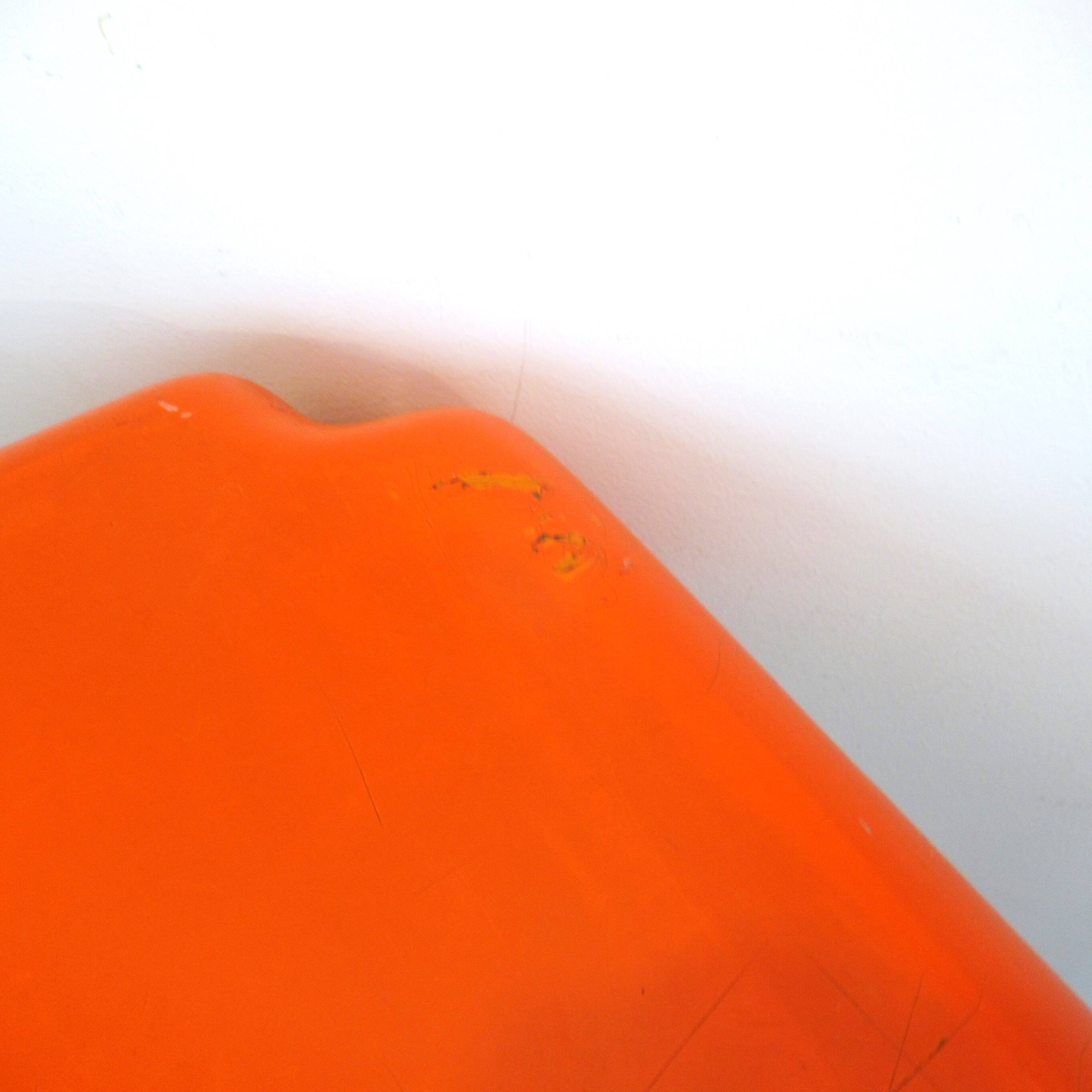 Patrick Gingembre orange fiberglass table 1970