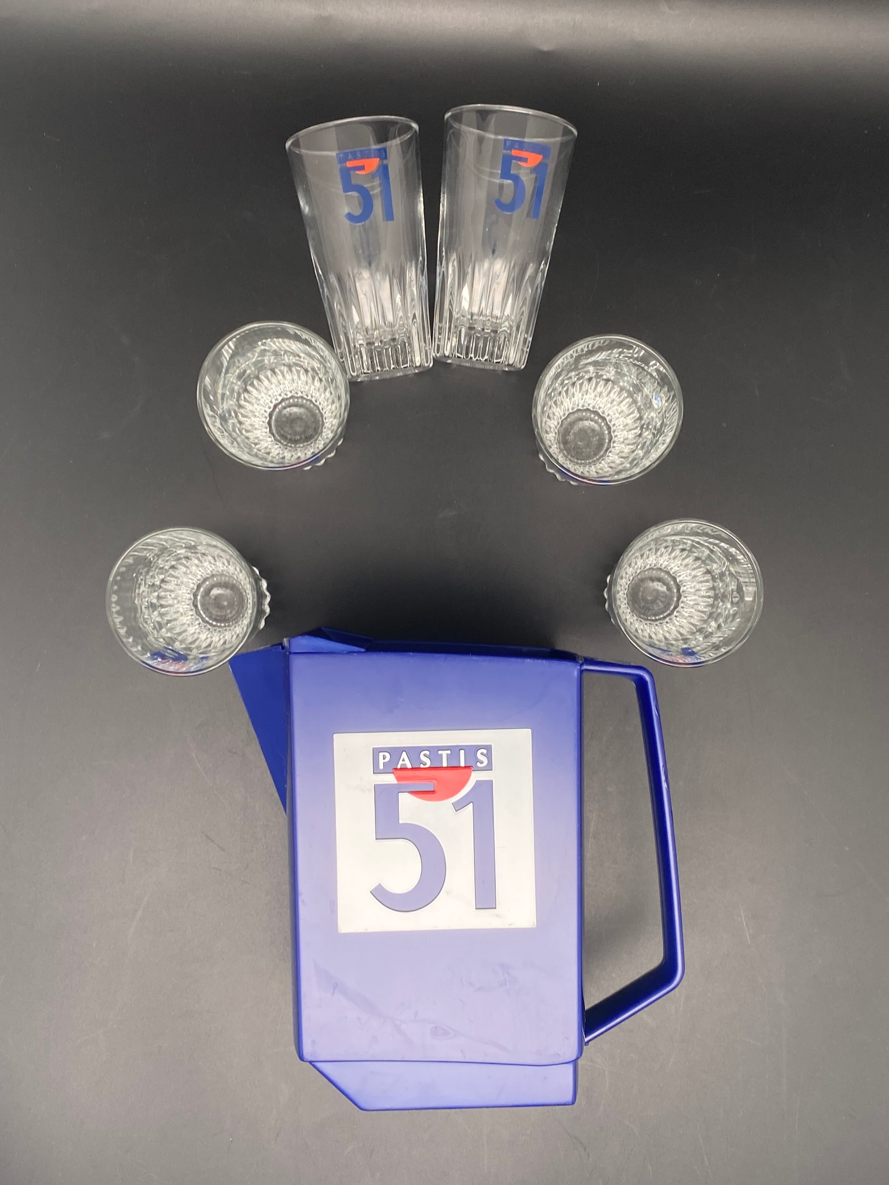Glass pastis set 51