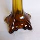 Murano style amber glass soliflore vase