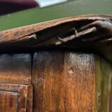 Very small rustic walnut sideboard.