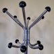 Vintage chrome metal coat rack, 70s-80s