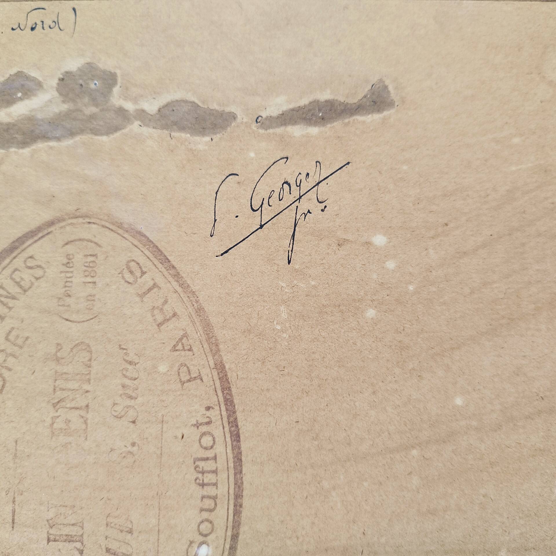 Oil on canvas Marine Perros-Guirec Georget