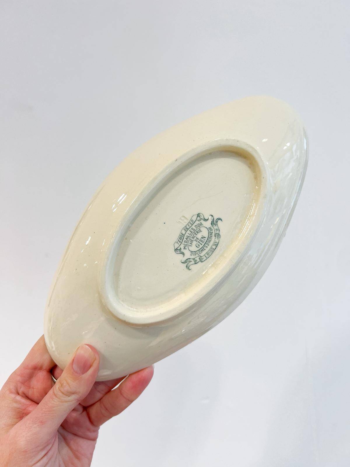 Old Ravier Iron Earth - Gien Earthenware Factory