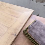 Table de ferme merisier pieds galbés XIXème