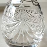 Lorraine crystal design carafe/gérard model. empire style decor. height 28 cm