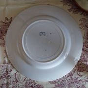 Old flat plates made of ironstone