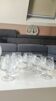 Lot 6 verres cognac/brandy. en cristal bohème taillé. boho.chic