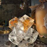 Lampe cubes en verre de stella par poliarte verona desing albino poli " 197