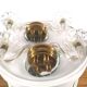 2 double wall lamps in Murano glass and mirror design 50s