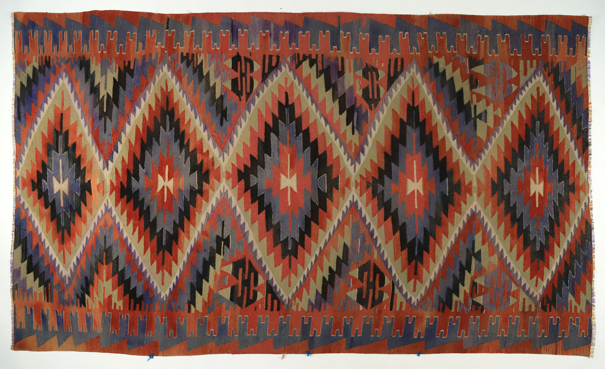 Anatolian handmade kilim rug 320 cm x 178 cm