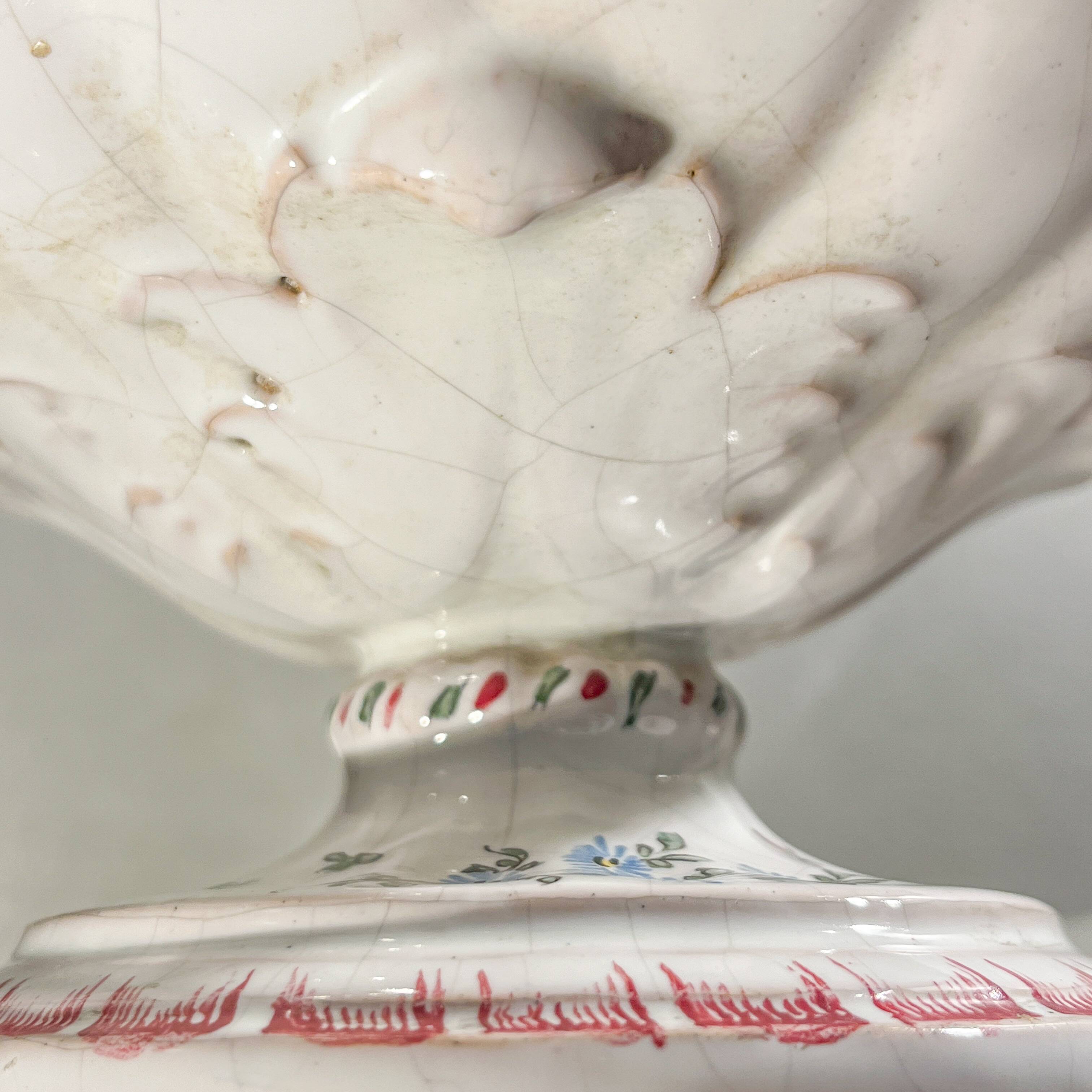 Pair of vases, Marseille earthenware factory, Joseph Gaspard Robert