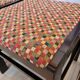 Vintage Black Wooden Dining Chairs: Retro Fabric Seats, 1970s Yugoslavia (S