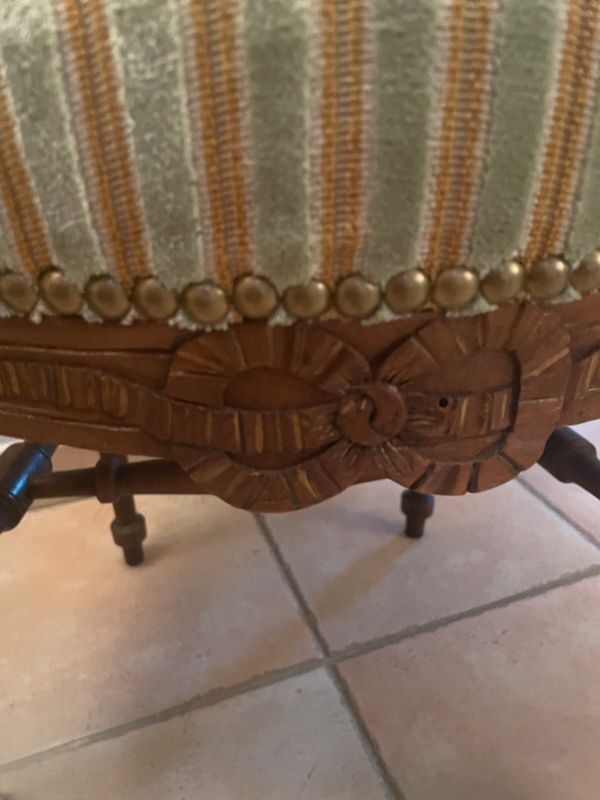 2 chaises style louis xvi - renovation complete