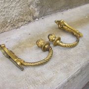 Pair of old curtain pads