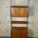 60s 70s teak shelf wall shelf WHB Germany string shelf Danish design