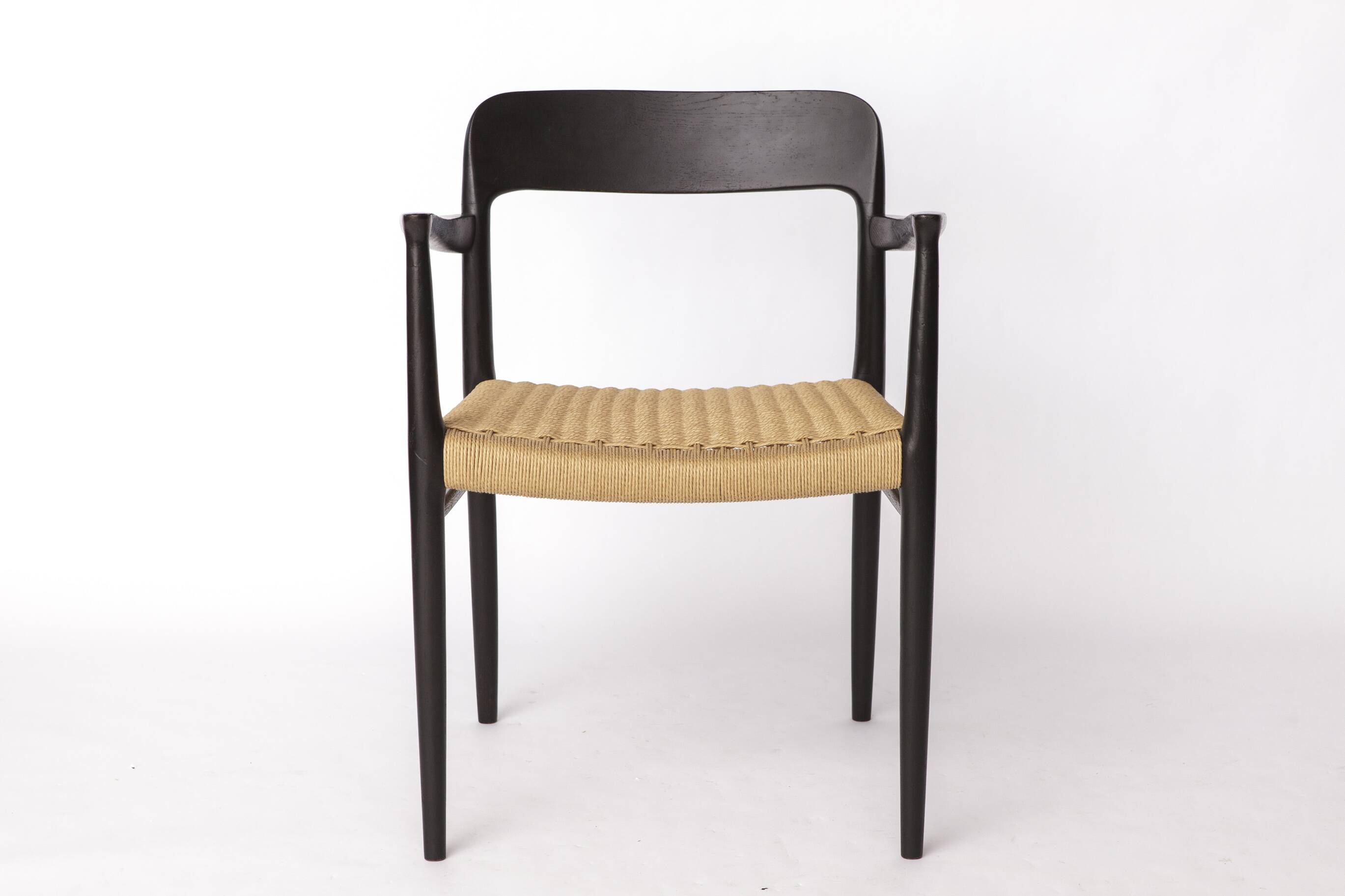 Niels Otto Møller Armchair Black 1960s – Danish Mid-Century Chair Model 56