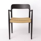 Niels Otto Møller Armchair Black 1960s – Danish Mid-Century Chair Model 56