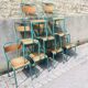 9 tolix school chairs