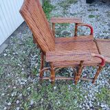 Chaise longue rotin 1900