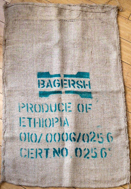 Burlap sack "Bagersh Produce of Ethiopia"