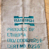 Burlap sack "Bagersh Produce of Ethiopia"