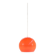 Space Age style ceiling lamp in organge plastic, 1960s
