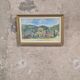 Vintage watercolor – Village at the foot of the hills