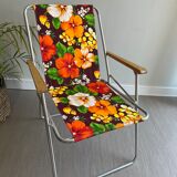 Vintage floral camping chair