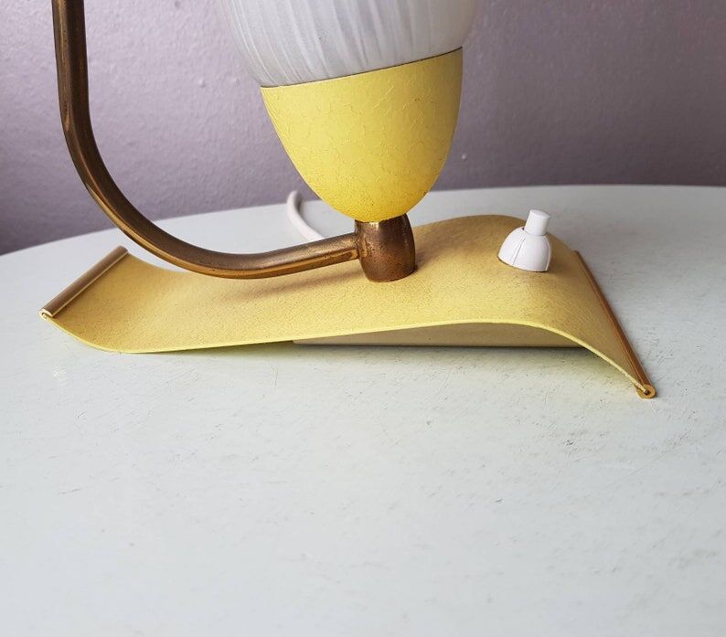 Italian night light 60s yellow