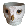 70s ceramic owl head pot cover