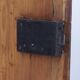 Rustic Farmhouse Folk Art Painted Bridal Cabinet 1834