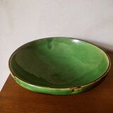 Green ceramic salad bowl